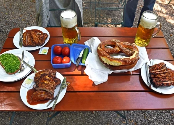 German restaurant menu
