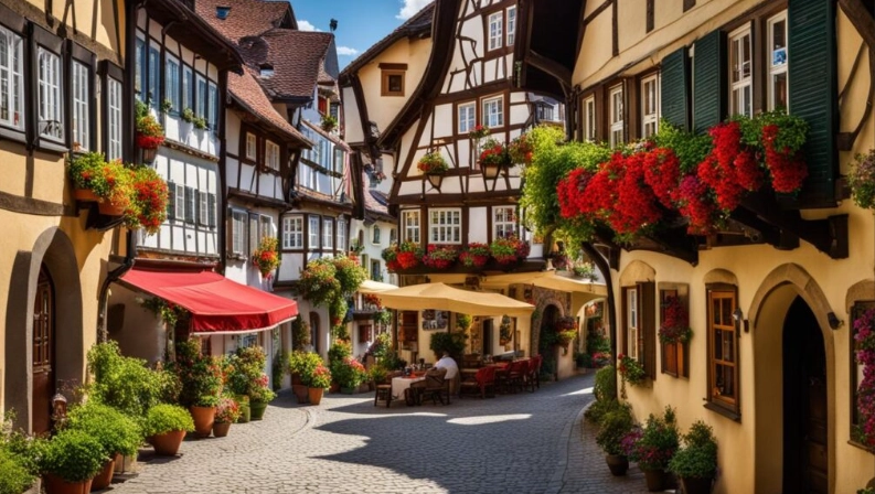 German town free accommodation